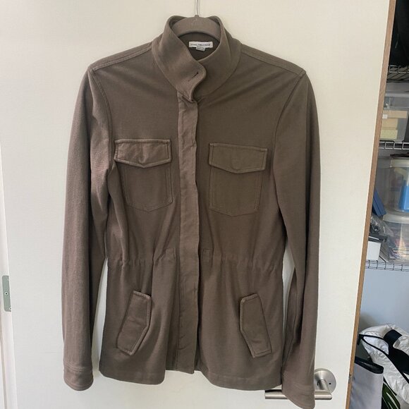 Standard James Perse Utility Drawstring Jacket Coat Black Size 4 (ish) - Picture 2 of 5